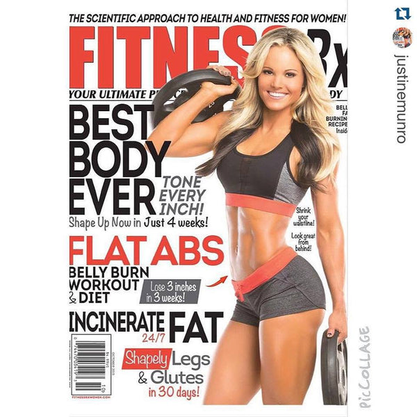 Pro Bikini Angel Justine Munro on Cover of Fitness RX Mag